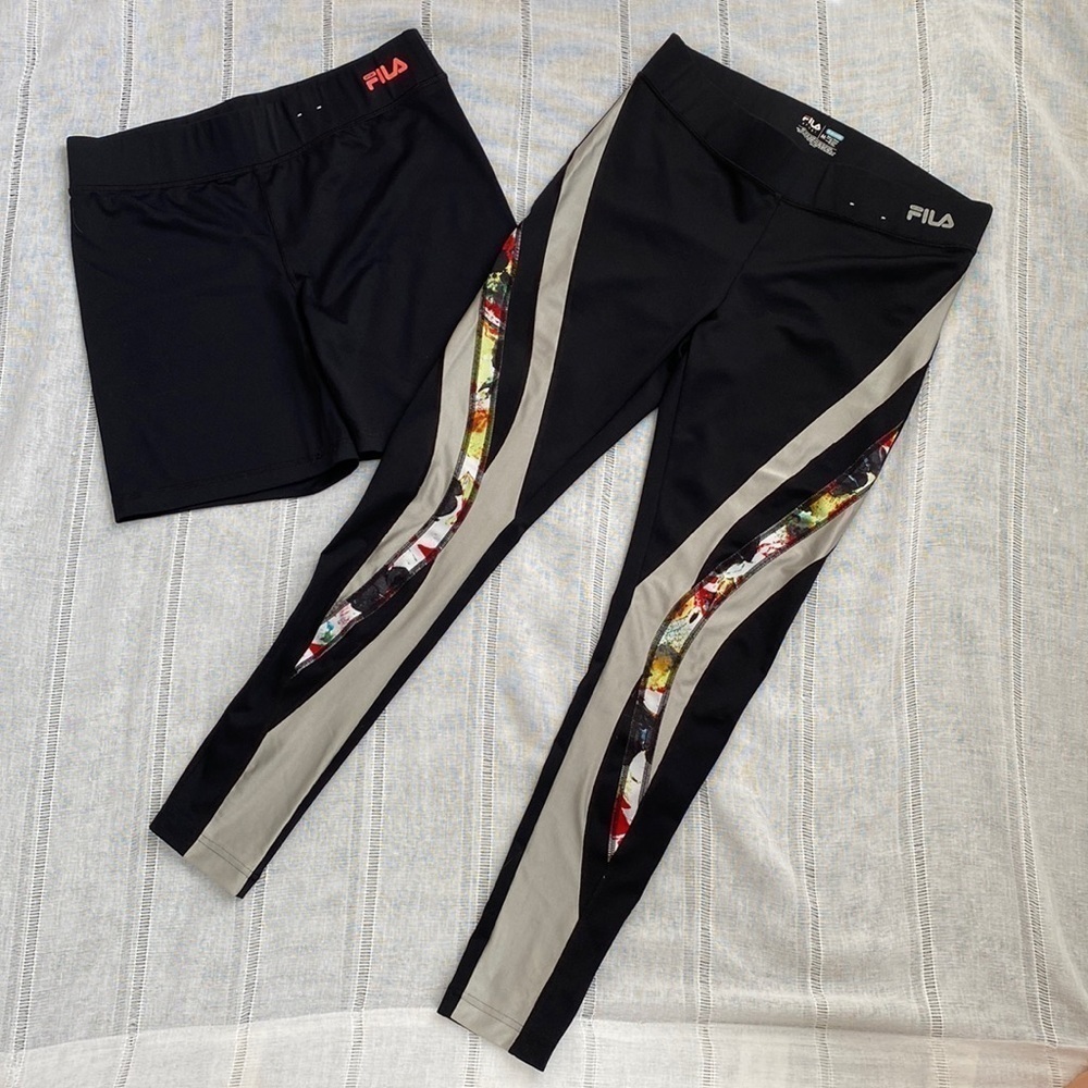 Fila performance sport running combo (shorts and leggings)